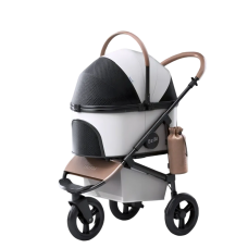 Rubeku Pet Stroller (DH01-W) White, DH01-W, cat Bags / Carriers, Rubeku, cat Accessories, catsmart, Accessories, Bags / Carriers