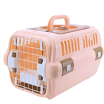 Rubeku Pet Carrier Travel Crate Peach M