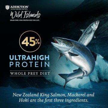 Addiction Wild Islands Pacific Catch Salmon, Mackerel & Hoki High Protein Recipe 10lbs