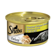 Sheba Deluxe Succulent Chicken Breast With Salmon in Gravy  85g, 100798999, cat Wet Food, Sheba, cat Food, catsmart, Food, Wet Food