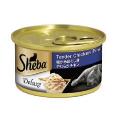 Sheba Deluxe Tender Chicken Fine Flakes in Gravy 85g Carton (24 Cans)
