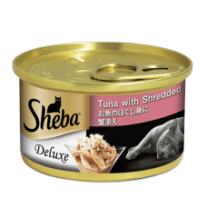 Sheba Deluxe Tuna with Shredded Crab in Jelly 85g Carton (24 Cans)