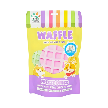 Singapaw Pet Treat Freeze-Dried Waffle Goat Milk 120g