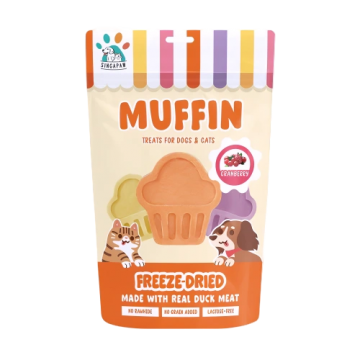 Singapaw Pet Treat Freeze-Dried Muffin Cranberry 100g (2 packs)