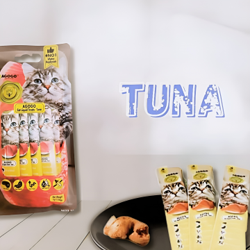 Agogo Liquid Treat Tuna 12gx5sticks (3 Packs)