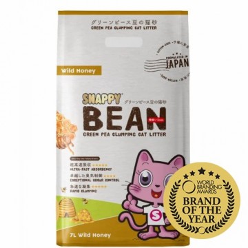 Snappy Bean Green Pea Cat Litter Wild Honey 7L (6 Packs)