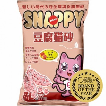 Snappy Cat Tofu Cat Litter Peach 7L (6 Packs)
