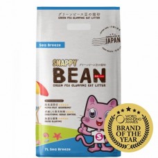 Snappy Bean Green Pea Cat Litter Sea Breeze 7L  (3 Packs)
