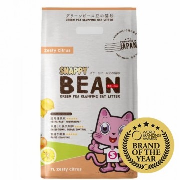 Snappy Bean Green Pea Cat Litter Zesty Citrus 7L (6 Packs)