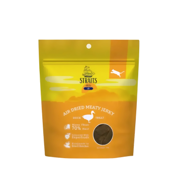 Straits Pets Cats Air Dried Meaty Jerky Duck 50g x4