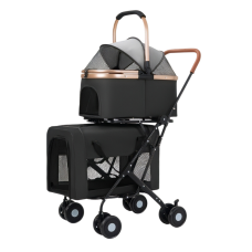 Rubeku Pet Stroller Black, CS2024000210, cat Bags / Carriers, Rubeku, cat Accessories, catsmart, Accessories, Bags / Carriers