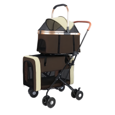 Rubeku Pet Stroller Brown, CS2024000210, cat Bags / Carriers, Rubeku, cat Accessories, catsmart, Accessories, Bags / Carriers