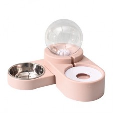 Plouffe Bubble Pop 2 in1 Pet Feeder Pink, CS2017000035, cat Food & Water Dispenser / Container  / Covers, Plouffe, cat Accessories, catsmart, Accessories, Food & Water Dispenser / Container  / Covers