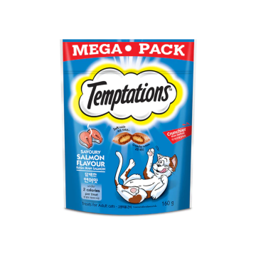 Temptations Mega Pack Savory Salmon Flavour 160g (2 Packs)