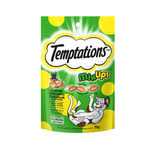 Temptations Mixups Catnip, Chicken & Cheddar 75g CatSmart Singapore