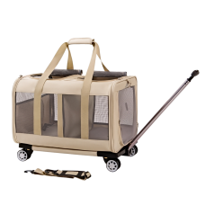 Topsy Trolley Bag (090159) Beige Topsy Trolley Bag (090159) Beige, 733897090159B, cat Bags / Carriers, Topsy, cat Accessories, catsmart, Accessories, Bags / Carriers