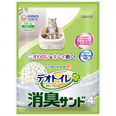 Unicharm Silica Deodorizing Litter Refill Unscented 4L (3 Packs)