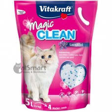 Vitakraft Magic Clean Crystals Lavender 5L (6 Packs), VK30874 (6 Packs), cat Crystals, Vitakraft, cat Litter, catsmart, Litter, Crystals