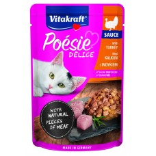 Vitakraft Poesie Delice Turkey in Sauce 85g, VK36663, cat Wet Food, Vitakraft, cat Food, catsmart, Food, Wet Food