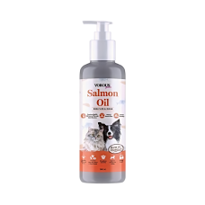Vorous Wellness Pet Supplement Oil Salmon 120ml, VOR-81280, cat Supplements, Vorous, cat Health, catsmart, Health, Supplements