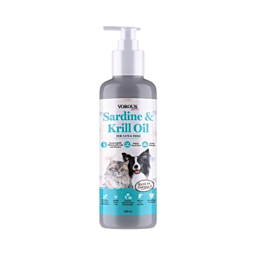 Vorous Wellness Pet Supplement Oil Sardine & Krill 120ml