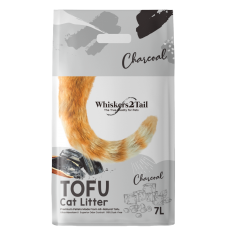 Whiskers2Tail Tofu Cat Litter Charcoal 7L (6 Packs)