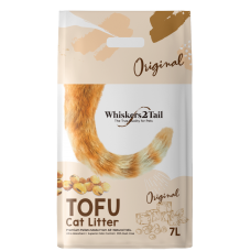 Whiskers2Tail Tofu Cat Litter Original 7L (3 Packs)