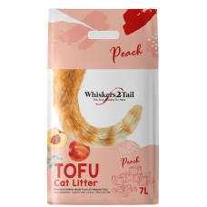 Whiskers2Tail Tofu Cat Litter Peach 7L