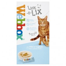 Webbox Lick-e-Lix Yoghurty Milk and Yoghurty 10g x 7s (3 Packs), 2426 (3 Packs), cat Treats, Webbox, cat Food, catsmart, Food, Treats