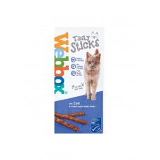 Webbox Tasty Sticks Cod Treats - 6 Sticks/pack (3 Packs), 8817 (3 Packs), cat Treats, Webbox, cat Food, catsmart, Food, Treats