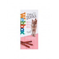 Webbox Tasty Sticks Salmon & Trout Treats - 6 Sticks/pack (3 Packs), 8812 (3 Packs), cat Treats, Webbox, cat Food, catsmart, Food, Treats