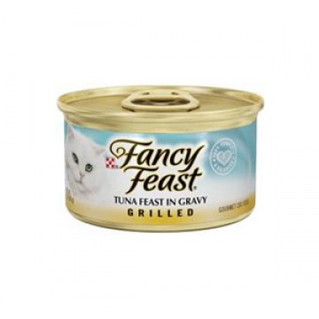 Fancy Feast Grilled Tuna in Gravy 85g Carton (24 Cans)