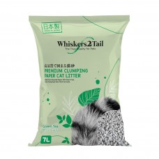 Whiskers2Tail Premium Clumping Paper Cat Litter Green Tea 7L (4 Packs), W2T-297021 (4 Packs), cat Litter, Whiskers2Tail, cat Shop By Brands, catsmart, Shop By Brands, Litter