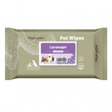 Whiskers2Tail Pet Wipes 100's Lavender (6 Packs)
