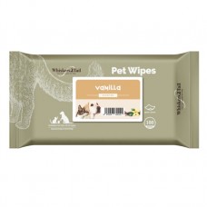 Whiskers2Tail Pet Wipes 100s Vanilla, WT-015241, cat Wet Wipes, Whiskers2Tail, cat Grooming, catsmart, Grooming, Wet Wipes