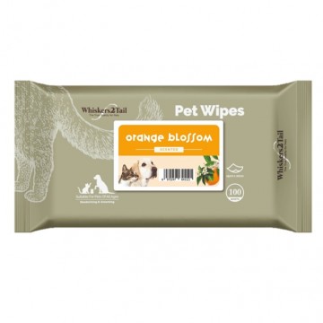 Whiskers2Tail Pet Wipes 100's Orange Blossom (3 Packs)