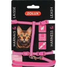 Zolux Pink Reflective Harness Kit For Cats, 520021ROS, cat Accessories, Zolux, cat Shop By Brands, catsmart, Shop By Brands, Accessories