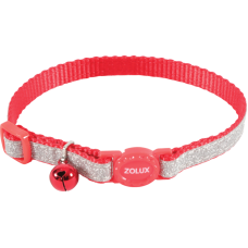 Zolux Shiny Nylon Reg Collar Red, 520022RGE, cat Accessories, Zolux, cat Shop By Brands, catsmart, Shop By Brands, Accessories
